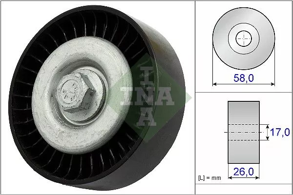 Ina 532 0669 10 Ролик ремня генератора