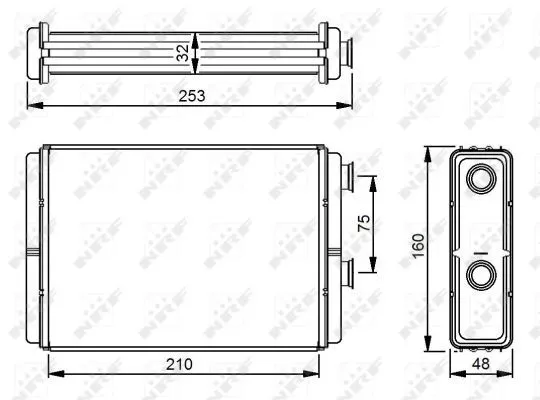 Nrf 53233 Радіатор печі