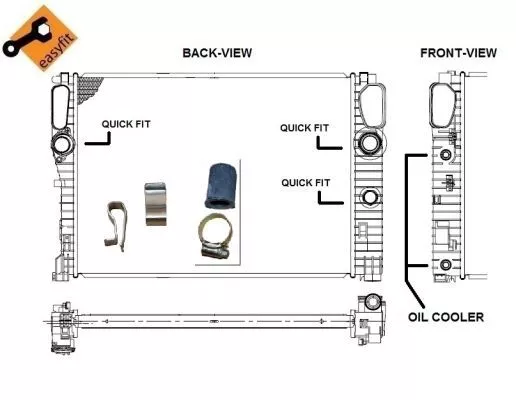 Nrf 53422 Радіатор охолодження двигуна