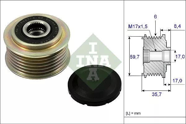 Ina 535 0225 10 Муфта генератора