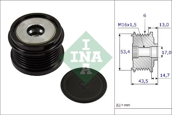 Ina 535 0237 10 Муфта генератора