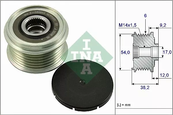 Ina 535 0263 10 Муфта генератора