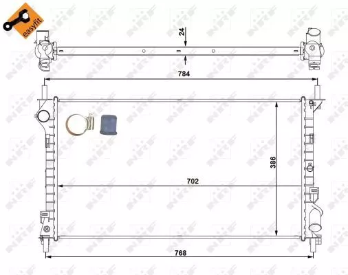 Nrf 53713 Радиатор охлаждения двигателя