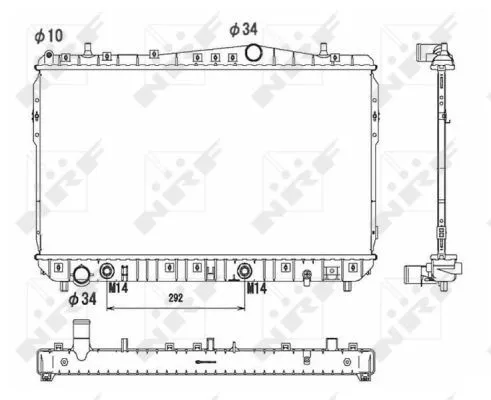 Nrf 53732 Радіатор охолодження двигуна