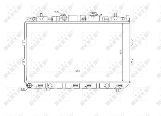 Nrf 53819 Радіатор охолодження двигуна