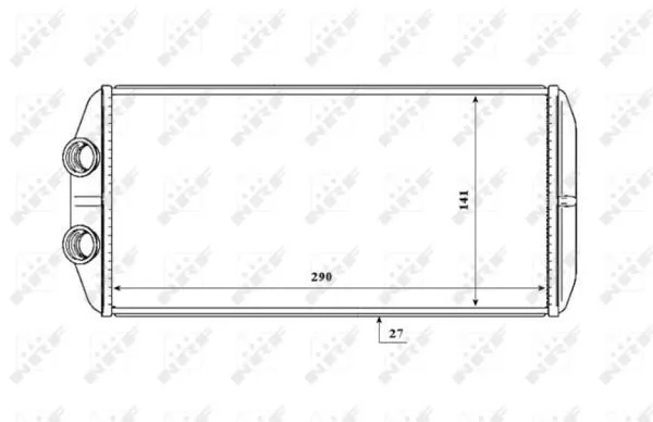 Nrf 54210 Радиатор печки