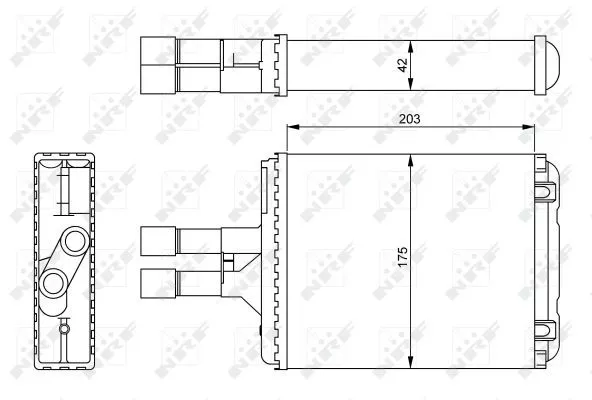 Nrf 54242 Радіатор печі