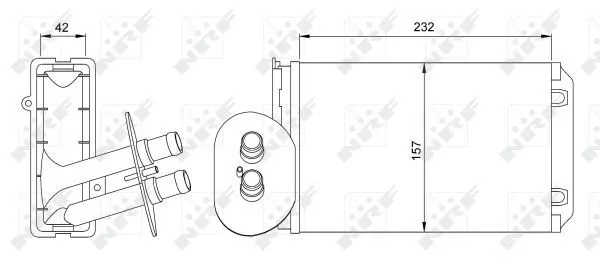 Nrf 54247 Радиатор печки