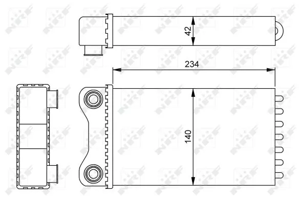 Nrf 54252 Радіатор печі