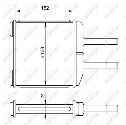 Nrf 54260 Радіатор печі