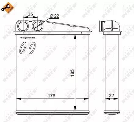 Nrf 54271 Радиатор печки