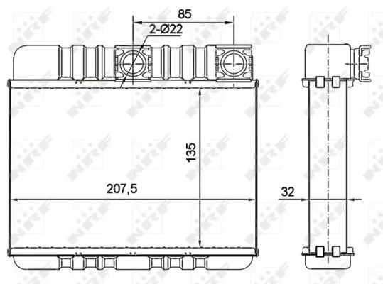 Nrf 54277 Радиатор печки