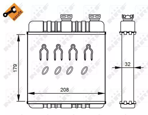 Nrf 54279 Радіатор печі