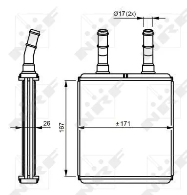 Nrf 54291 Радиатор печки