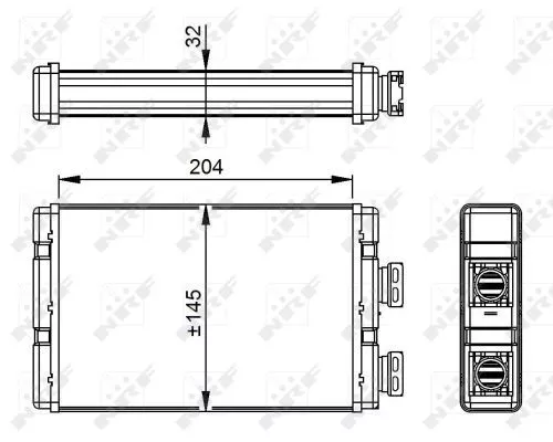 Nrf 54295 Радиатор печки