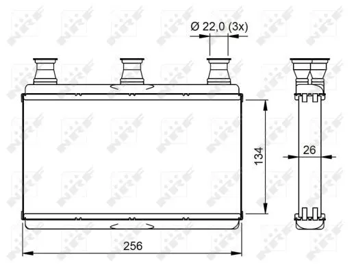 Nrf 54311 Радиатор печки