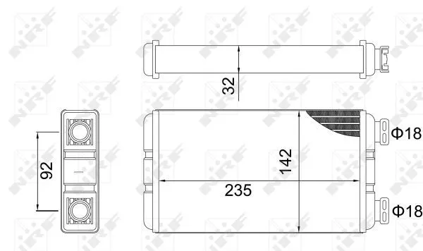 Nrf 54312 Радіатор печі