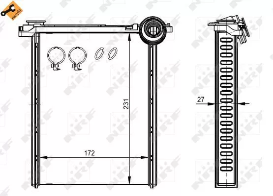 Nrf 54314 Радиатор печки