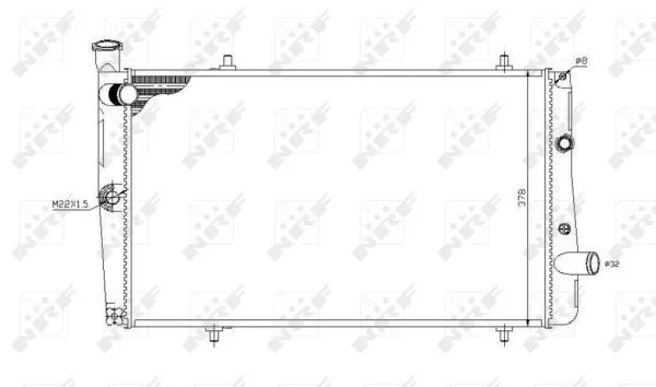 Nrf 54669 Радиатор охлаждения двигателя