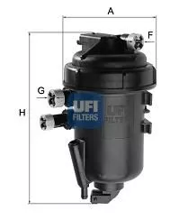 UFI 55.125.00 Паливний фільтр