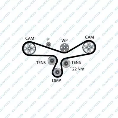 DAYCO 94835 Ремень ГРМ