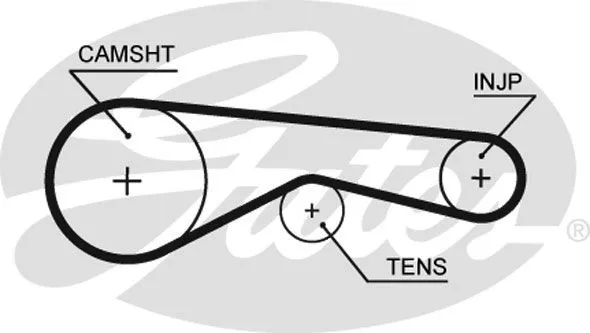 GATES K015624XS Комплект ремня ГРМ