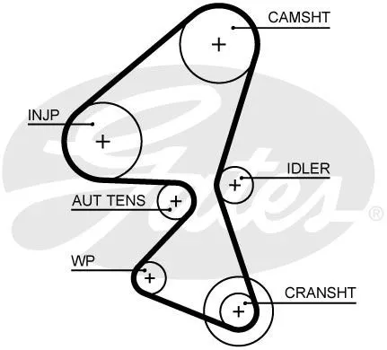 GATES 5657XS Ремень ГРМ
