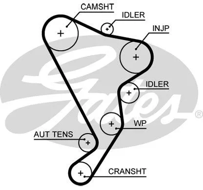 GATES 5661XS Ремень ГРМ