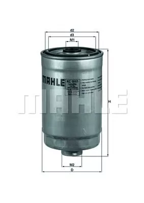 Топливный фильтр MAHLE ORIGINAL KC1011 на Hyundai ix55
