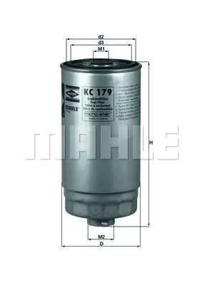 MAHLE ORIGINAL KC179 Паливний фільтр