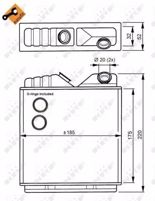 Nrf 58146 Радиатор печки