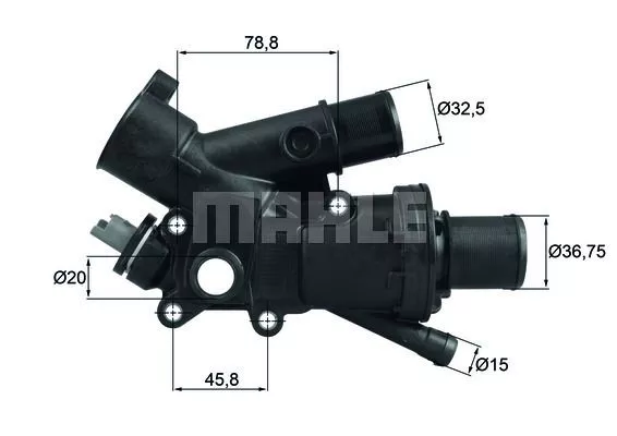 MAHLE ORIGINAL TH 43 83 Корпус термостата