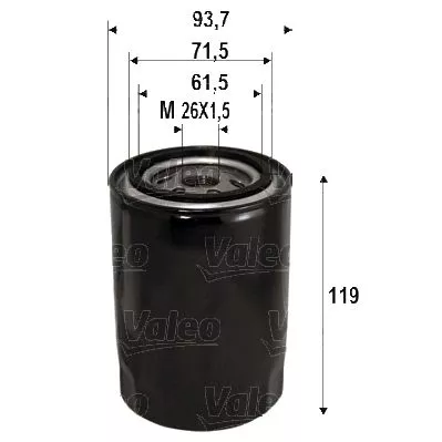 VALEO 586090 Оливний фільтр