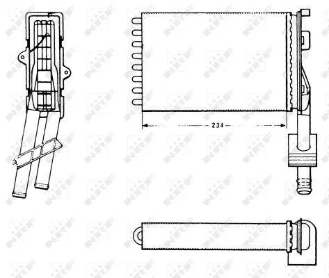 Nrf 58620 Радиатор печки