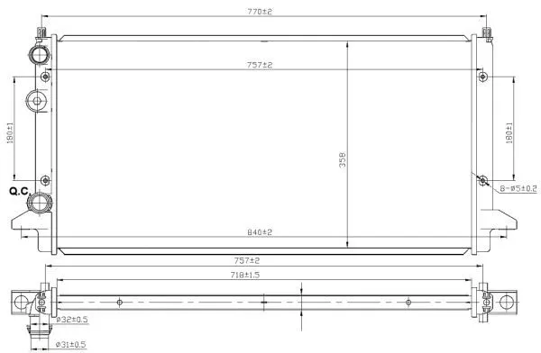 Nrf 58950 Радиатор охлаждения двигателя