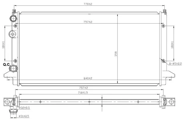 Nrf 58950 Радиатор охлаждения двигателя