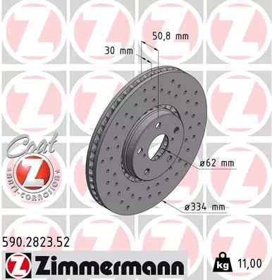 ZIMMERMANN 590282352 Гальмівні диски