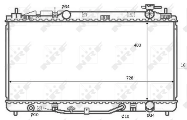 NRF 59079 Радиатор охлаждения двигателя