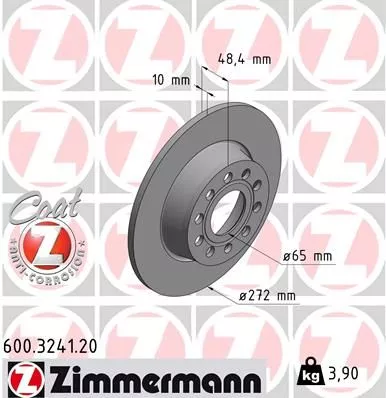 ZIMMERMANN 600.3241.20 Тормозные диски