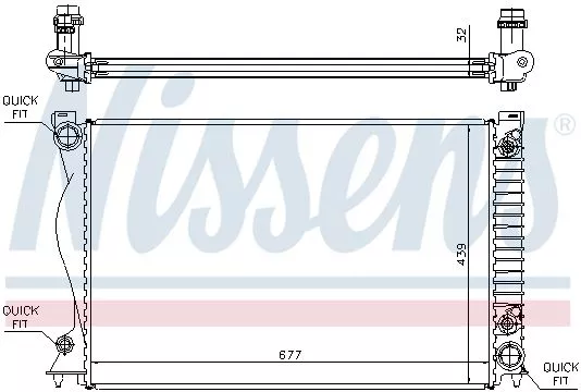 Nissens 60236A Радиатор охлаждения двигателя