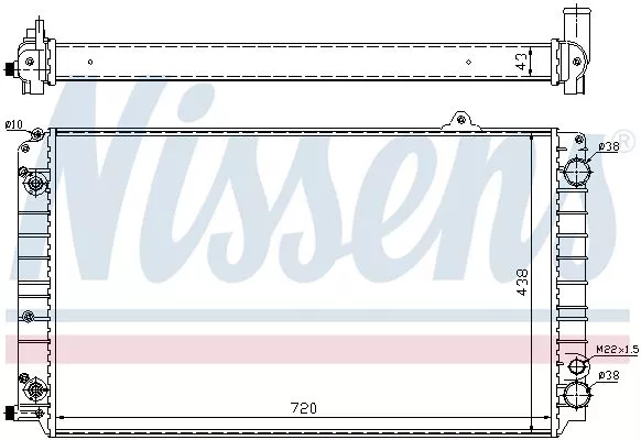 Nissens 60239 Радіатор охолодження двигуна