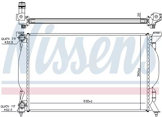 NISSENS 60304A Радиатор охлаждения двигателя