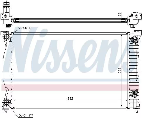 Nissens 60305A Радиатор охлаждения двигателя