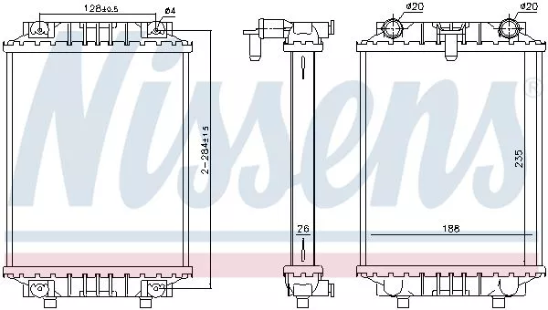 Nissens 60351 Радіатор охолодження двигуна