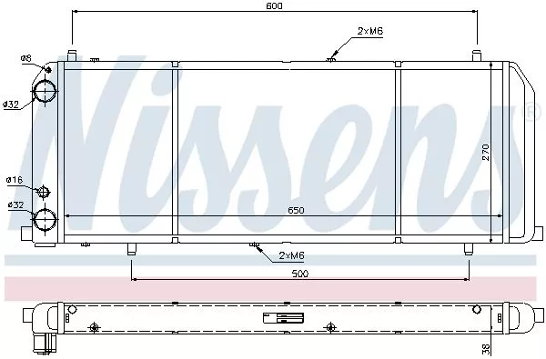 Nissens 604201 Радиатор охлаждения двигателя