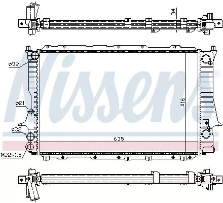 Nissens 60457 Радіатор охолодження двигуна