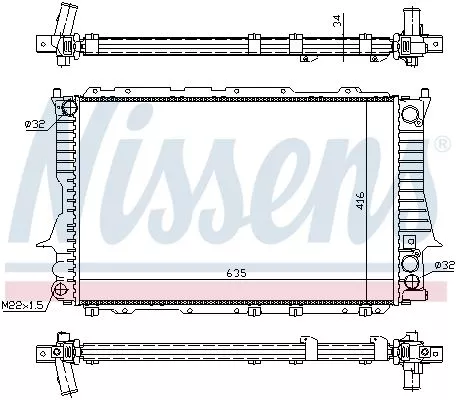 Nissens 60459 Радіатор охолодження двигуна