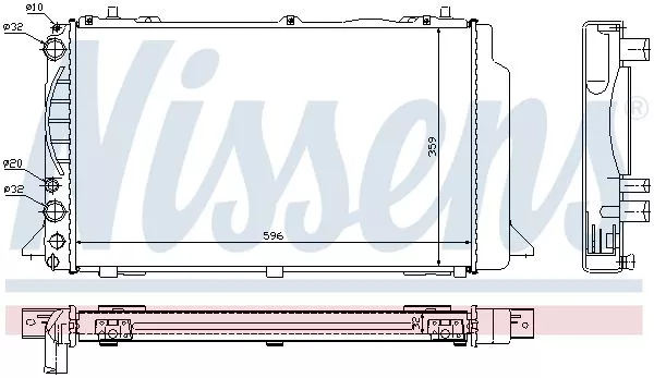 Nissens 60465A Радиатор охлаждения двигателя