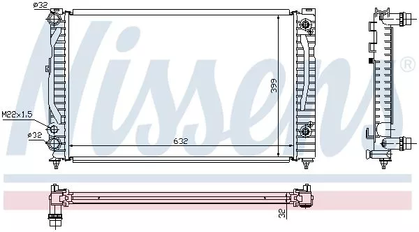 Nissens 60499 Радиатор охлаждения двигателя