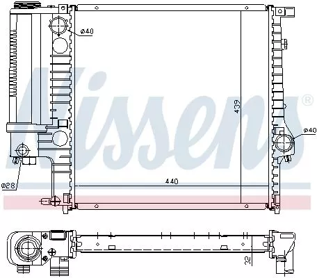 Nissens 60623A Радиатор охлаждения двигателя